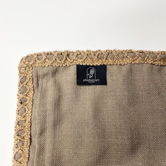 Phantoscope Linen Blend‎ Decorative Pillow Sham /Cover 19X19  Dark Tan Neutral - Picture 2 of 7